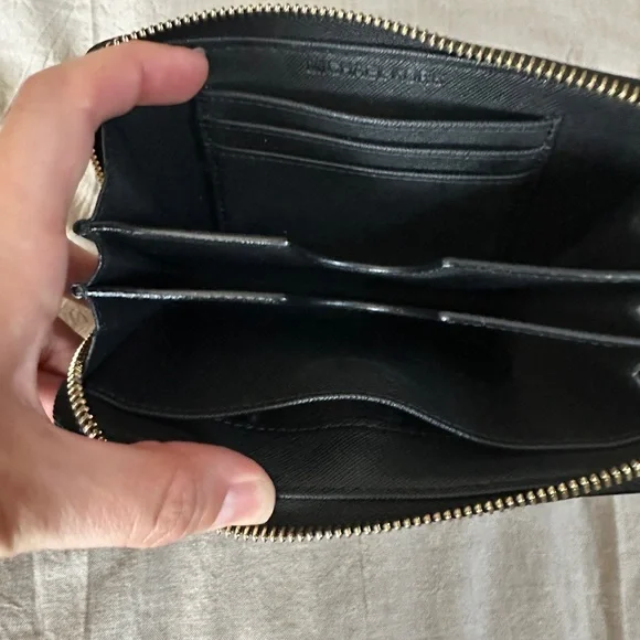 Michael Kors Black Wristlet with Gold Accents - Picture 4 of 5